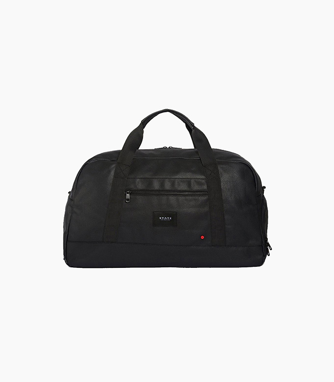STATE Bags Franklin Duffel Coated Canvas - Black