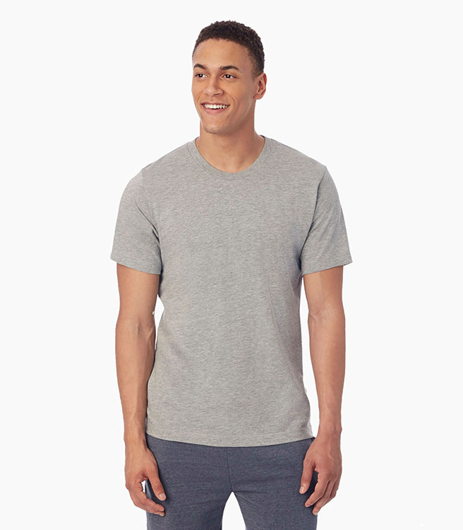 Alternative Apparel Basic Men's Crew T-Shirt - Heather Grey