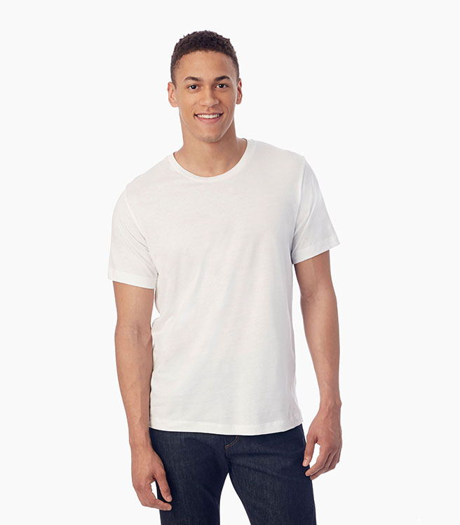 Alternative Apparel Basic Men's Crew T-Shirt - White