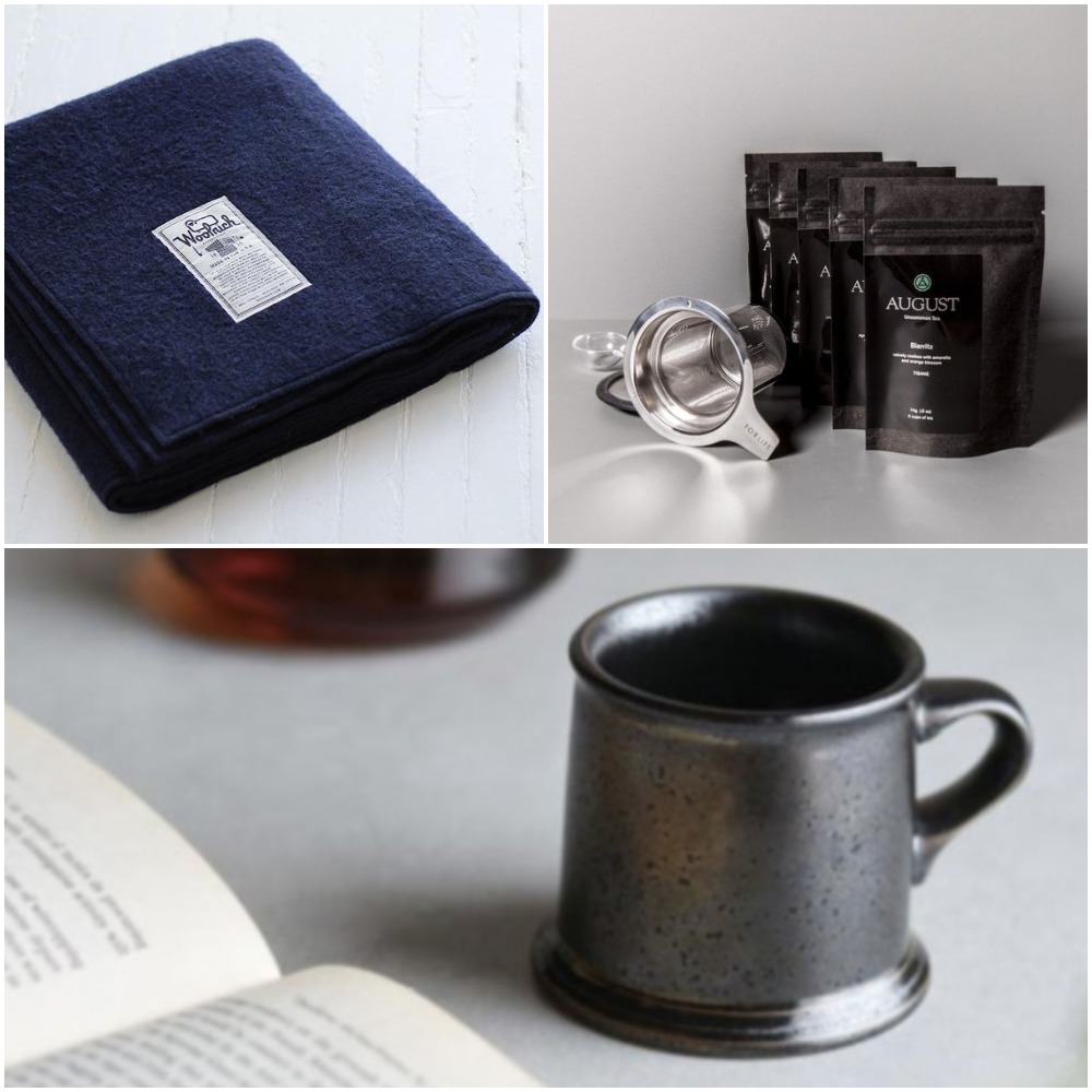 August Tea Flavor Kit - Kinto mug - Woolrich Atlas blanket