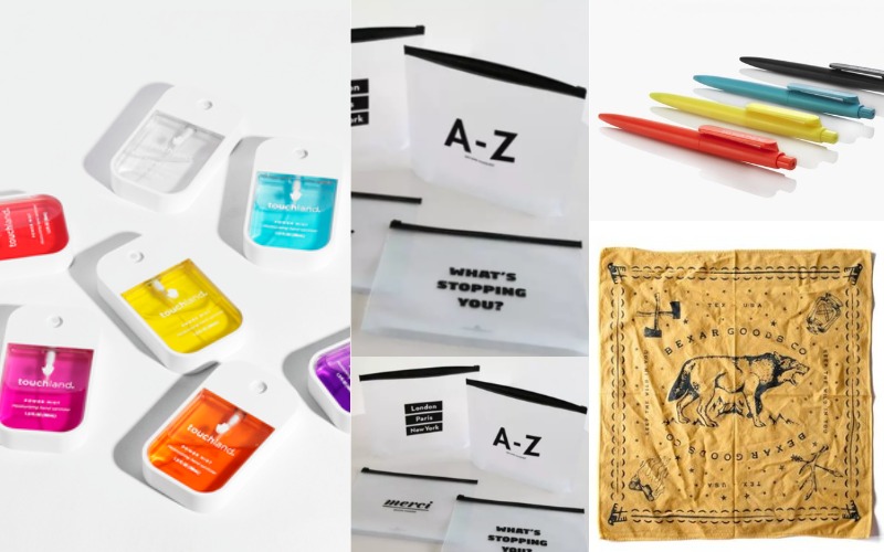 Touchland Sanitizer - custom pouch - bandana - prodir swiss pens