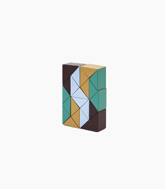 Areaware Snake Block® Small - Beige/Green
