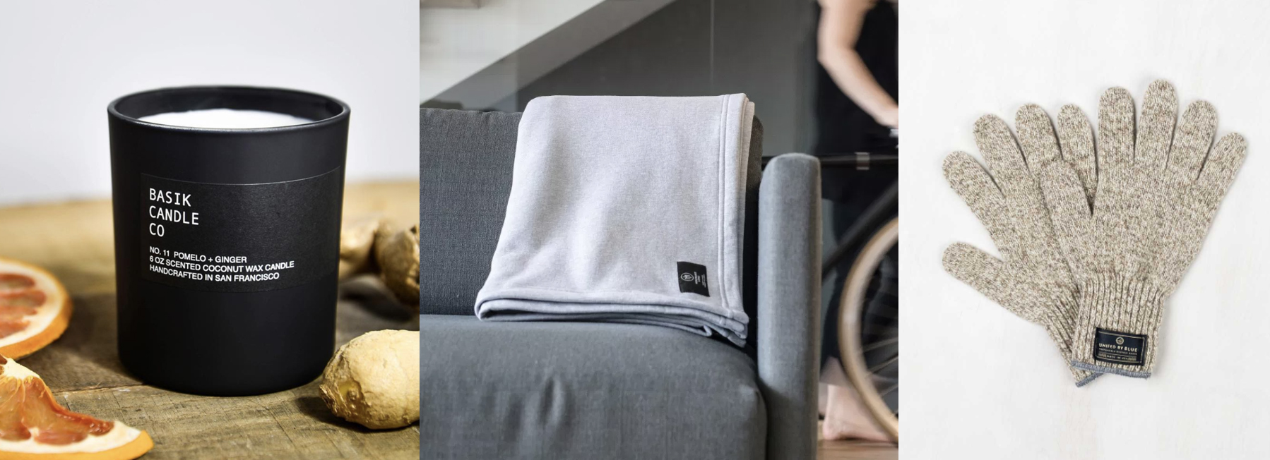 P&F Large Candle, Sweatshirt Blanket, and Custom Dad Cap