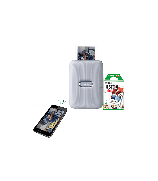 Fujifilm Instax Mini Link Smartphone Printer Ash White
