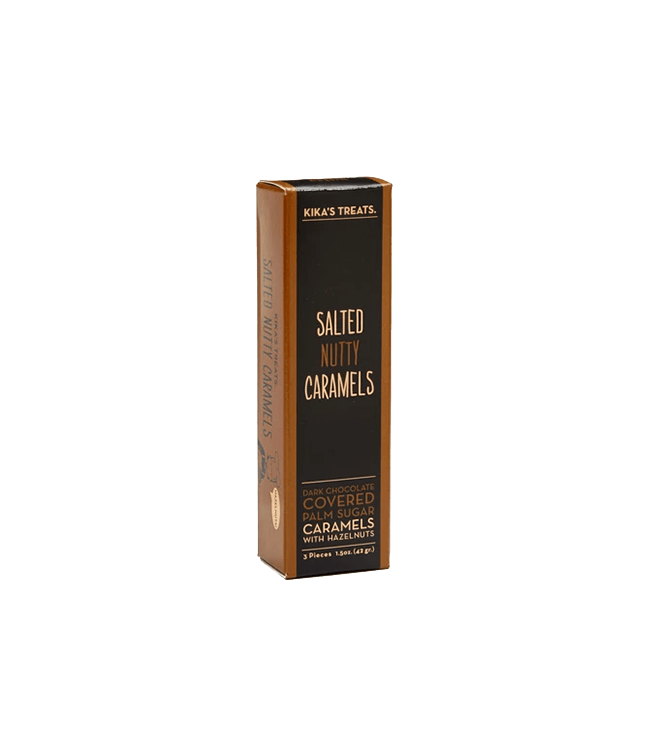 Kika's Treats Salted Nutty Caramels 3pc