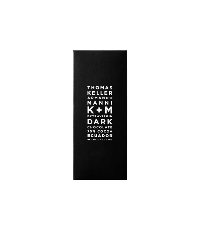 K+M Chocolate 75% Dark Chocolate Ecuador