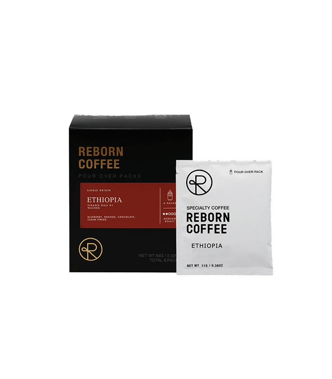 Reborn Coffee Single Serve Pour Over Drip Bag Coffee - Ethiopia