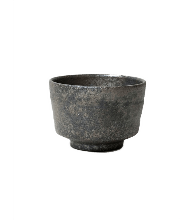 Morihata Youhen Ibushi Matcha Bowl Dark Silver