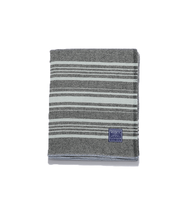 Faribault Woolen Mill Co. Weekender Wool Throw - Charcoal
