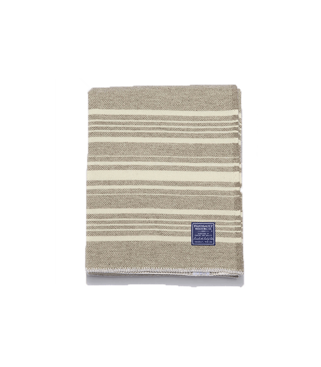 Faribault Woolen Mill Co. Weekender Wool Throw - Truffle