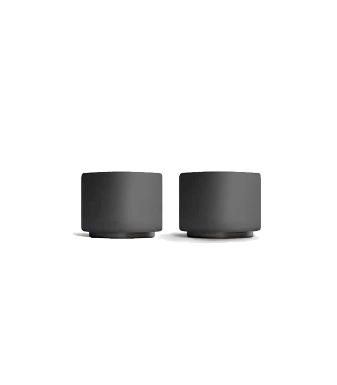Fellow Monty Milk Art Cups 3oz Set - Matte Black