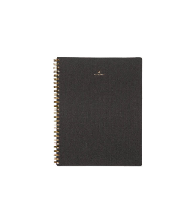Appointed Notebook - Charcoal Gray
