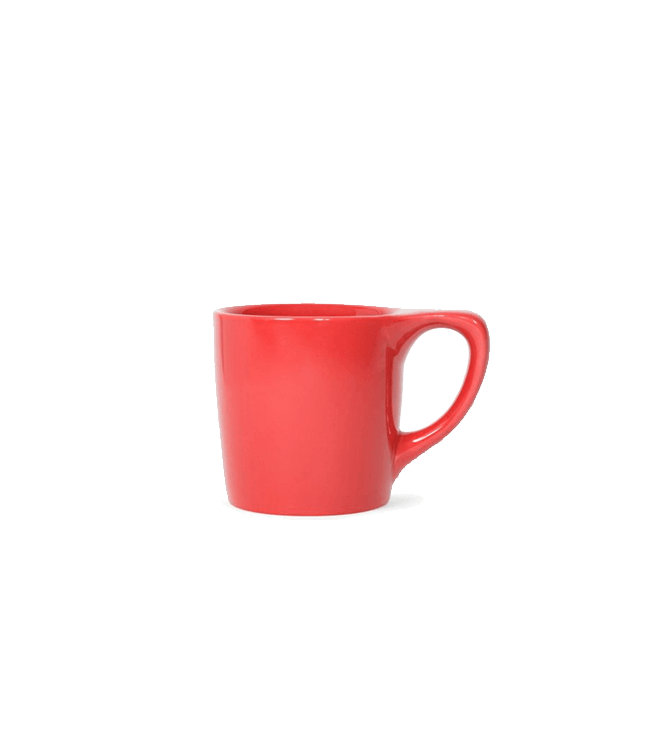 Not Neutral Lino Coffee Mug - Rhubarb Red