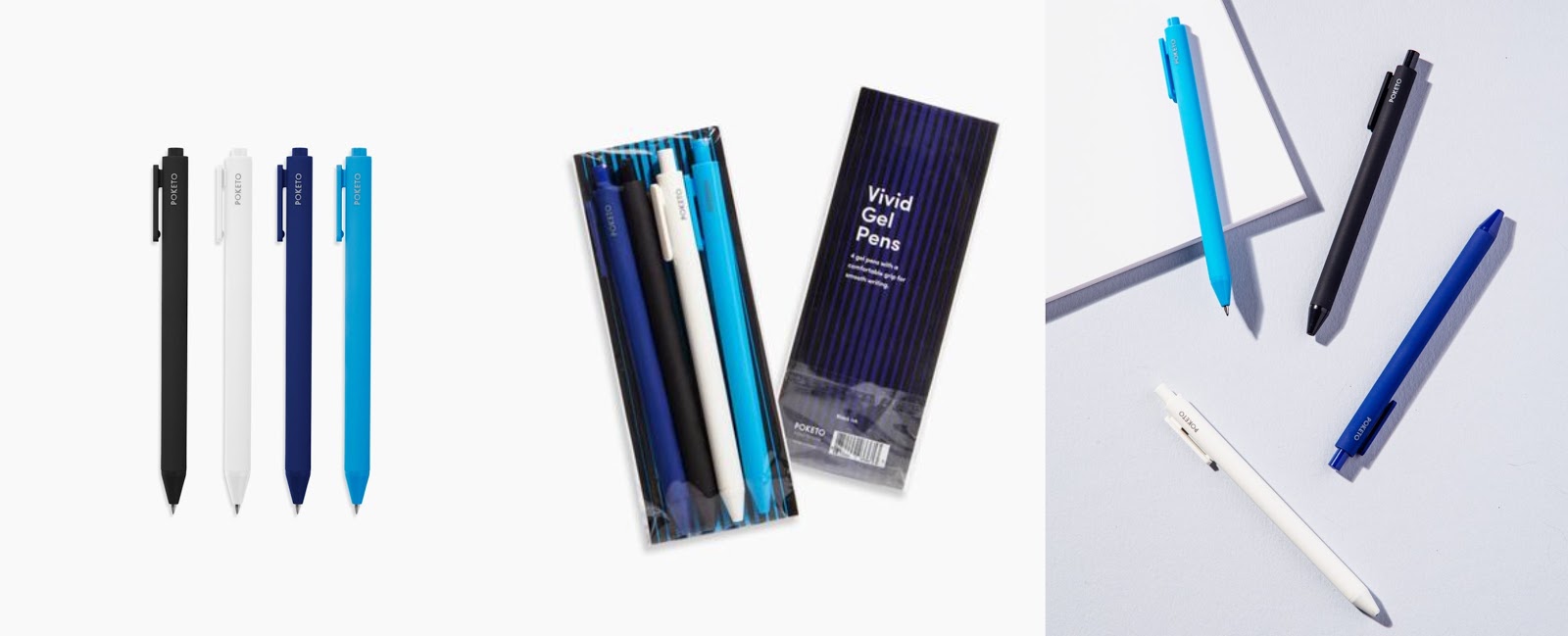 Poketo Vivid Gel Pen Set in Cool