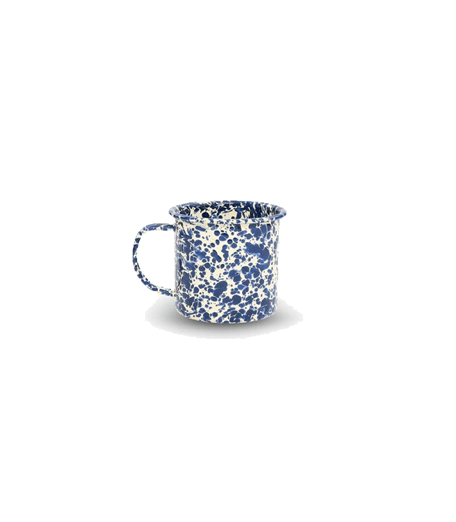 Crow Canyon Home Splatter 12 oz Mug - Navy & Cream Splatter