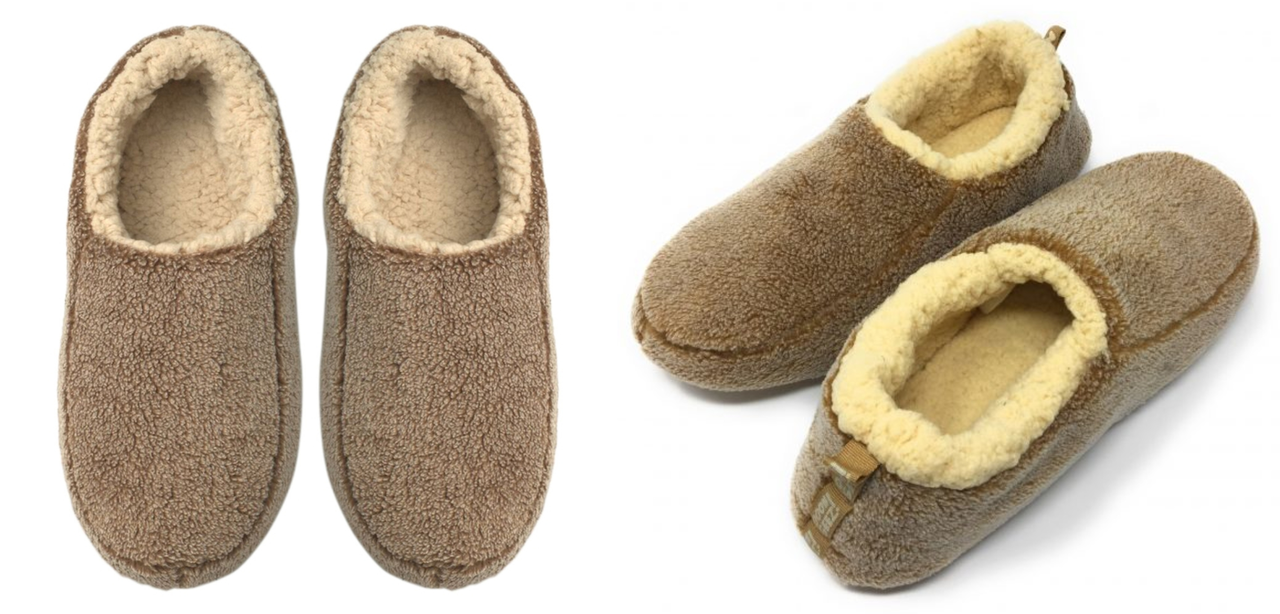Sherpa Tan House Slippers