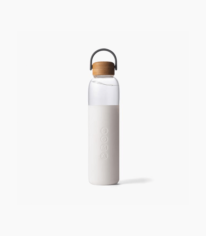 SOMA Glass Water Bottle 25oz - White