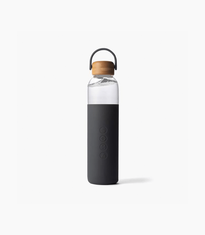 SOMA Glass Water Bottle 25oz - Gray