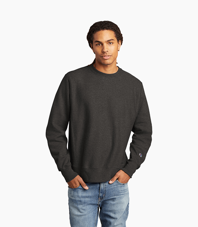 Champion Reverse Weave Crewneck Sweatshirt - Charcoal Heather
