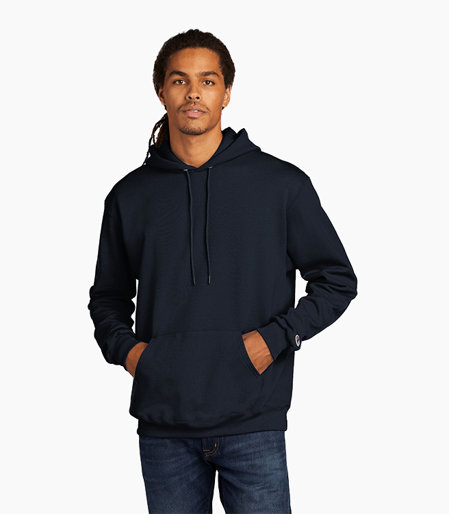 Champion Powerblend Pullover Hoodie - Navy
