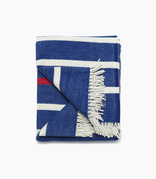 Faribault Woolen Mill Co. Nisswa Throw - Admiral Blue