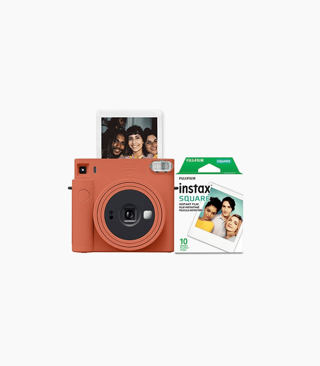 Fujifilm Instax Square SQ1 Instant Camera w/ 10 Count Film - Terracotta Orange