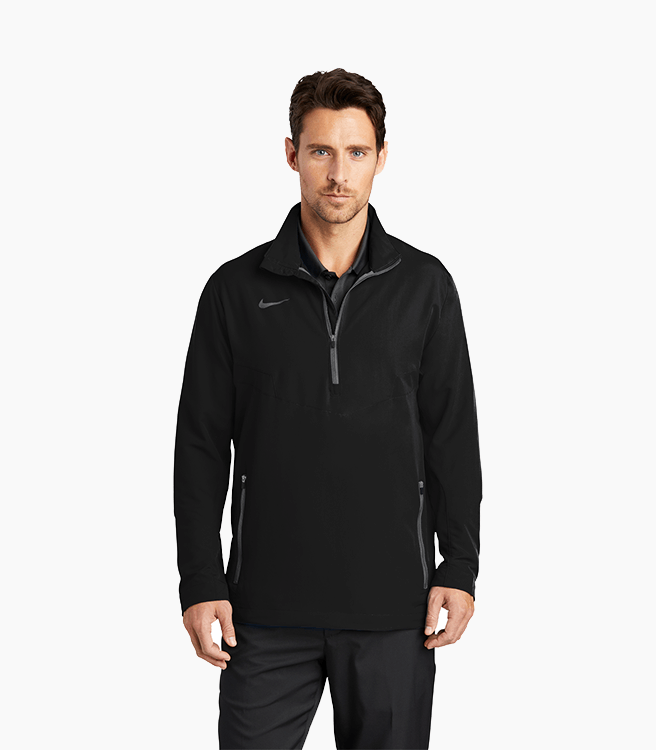Nike 1/2-Zip Wind Shirt - Black/Dark Grey