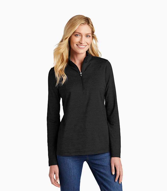 TravisMathew Ladies Crestview 1/4-Zip - Black