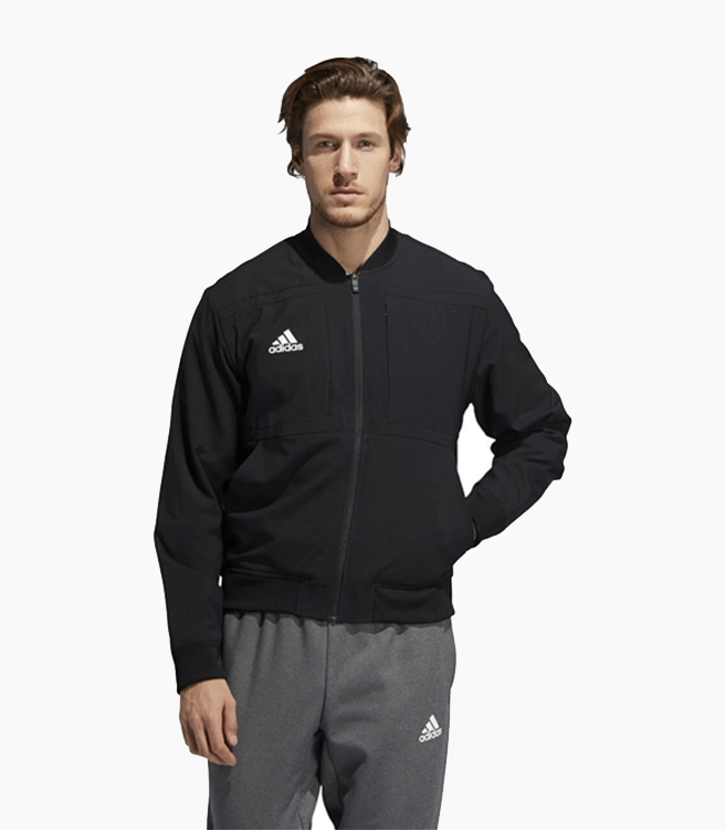 Adidas Men's Under the Lights Bomber Jacket - Black/White