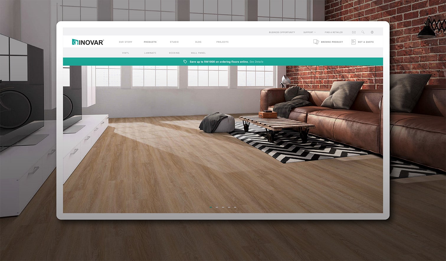 Unique Ecommerce Website Flooring Business