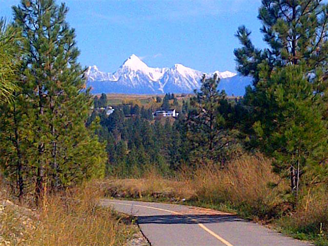 North Star Rails to Trails View of Fischer Peak