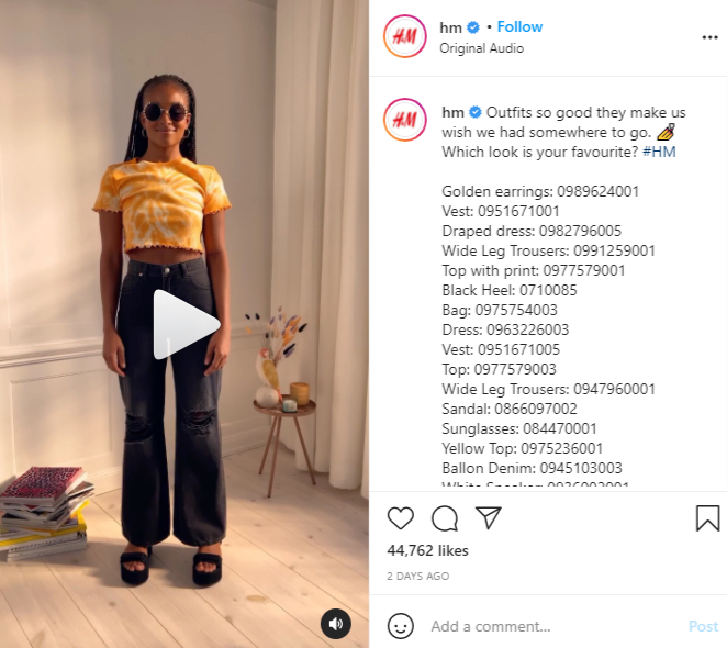H&M-social-commerce-example