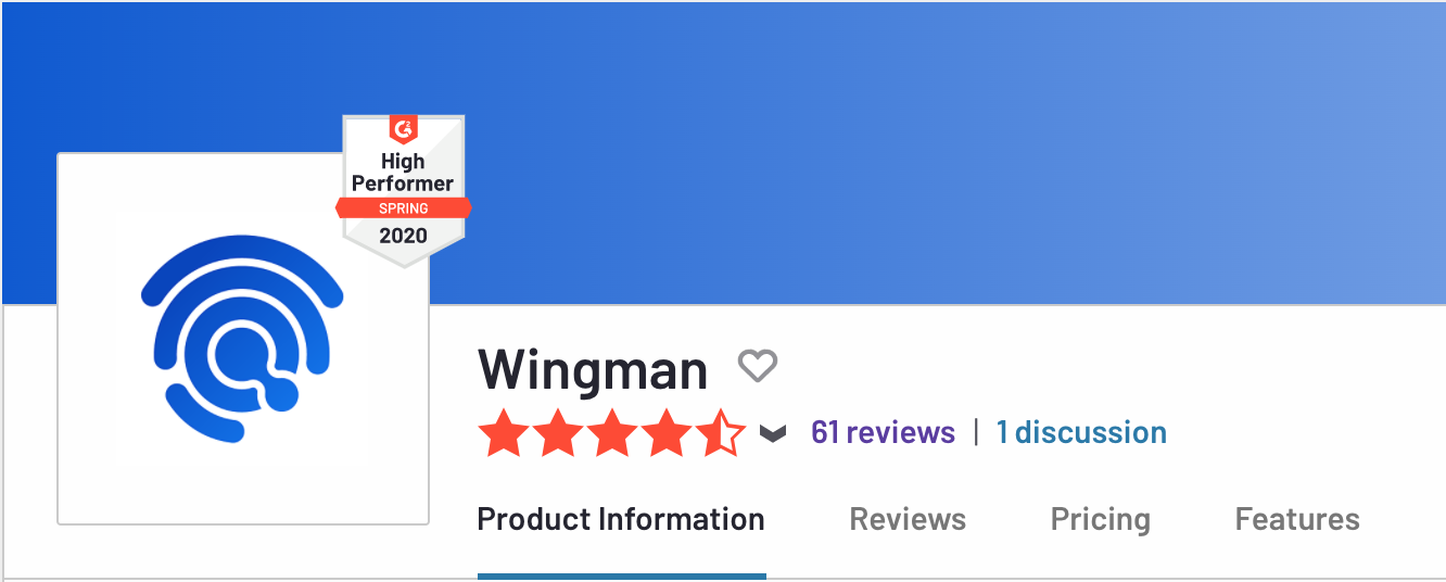 Wingman on G2 Crowd