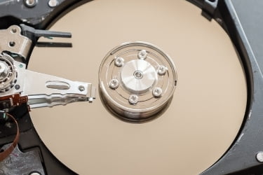 Hard Disk Closeup
