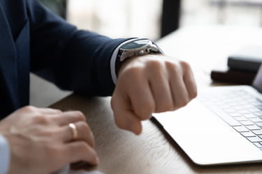 Man checking his watch