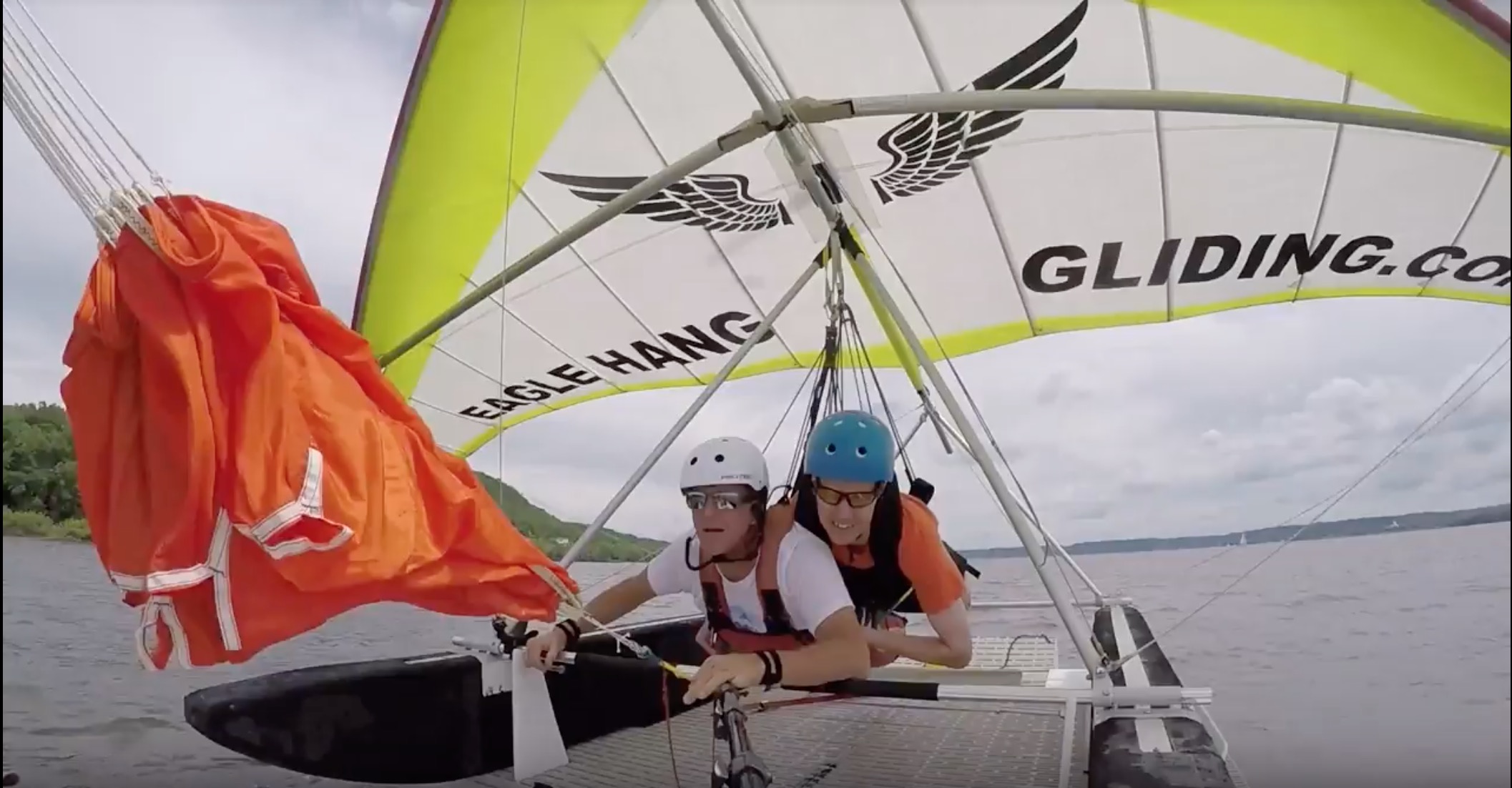 wish recipient michael hang gliding