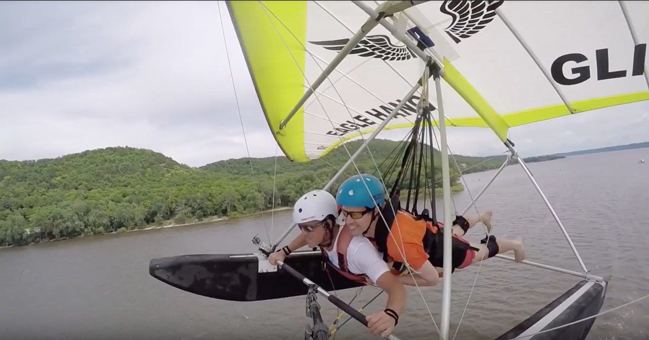wish recipient michael hang gliding