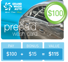 Prepaid Wash Card - $100