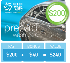 Prepaid Wash Card - $200