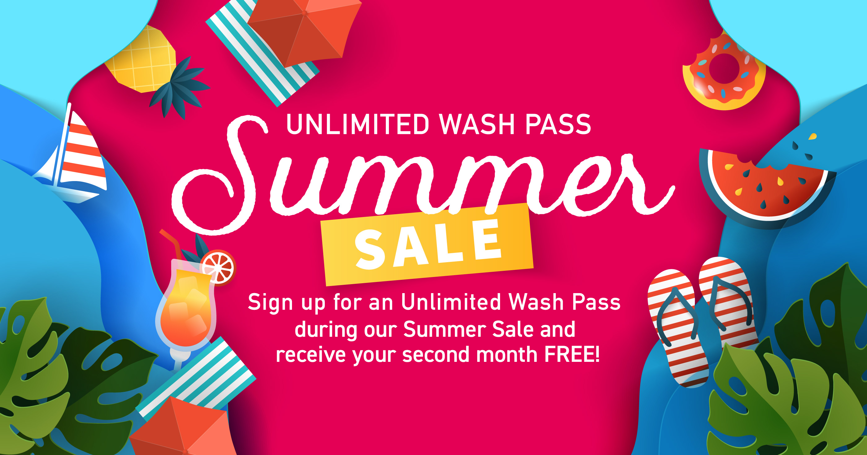 Unlimited Wash Pass Summer Sale
