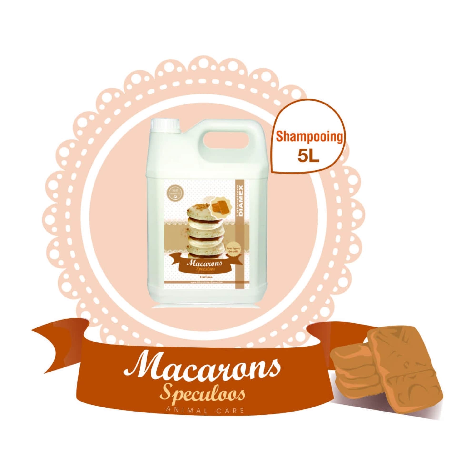 Shampooing Diamex macarons speculoos