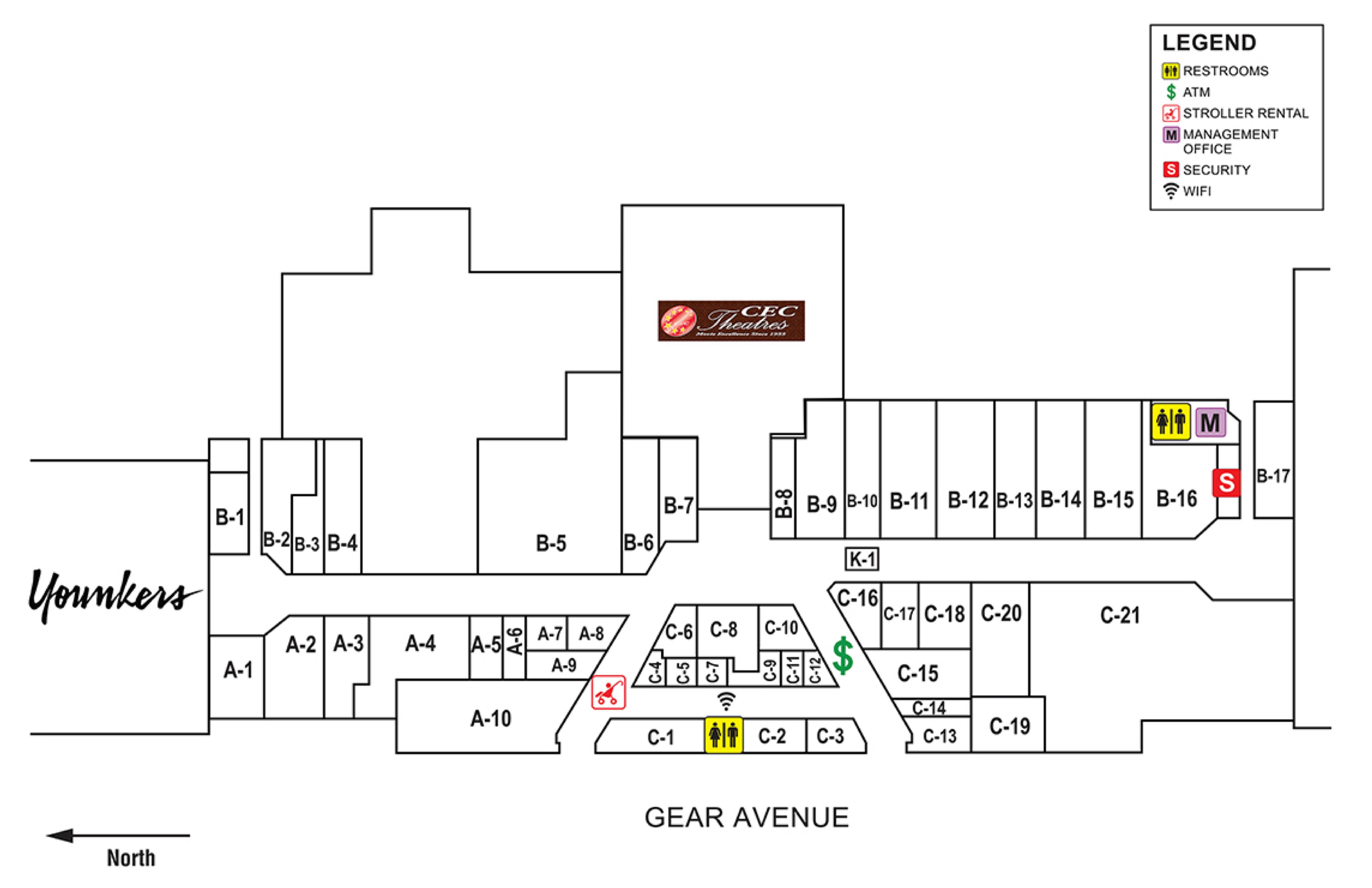 Westland Mall Map