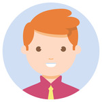 An applicant smiling before a medical school interview 