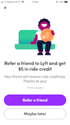 lyft product prompt