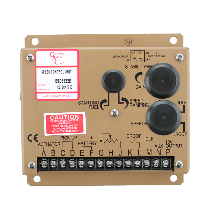 ESD5500E Series Isochronous, Variable Speed, Droop Governors