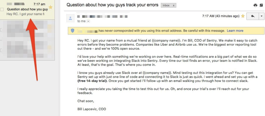 Sanity check cold emails before sending.