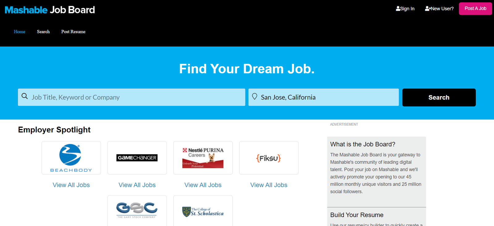mashable jobs