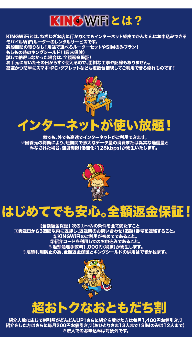 KINGWiFi LTE使い放題