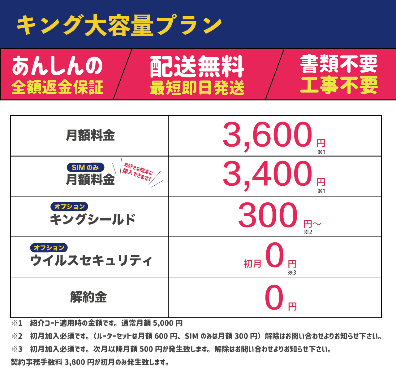 KINGWiFi LTE使い放題