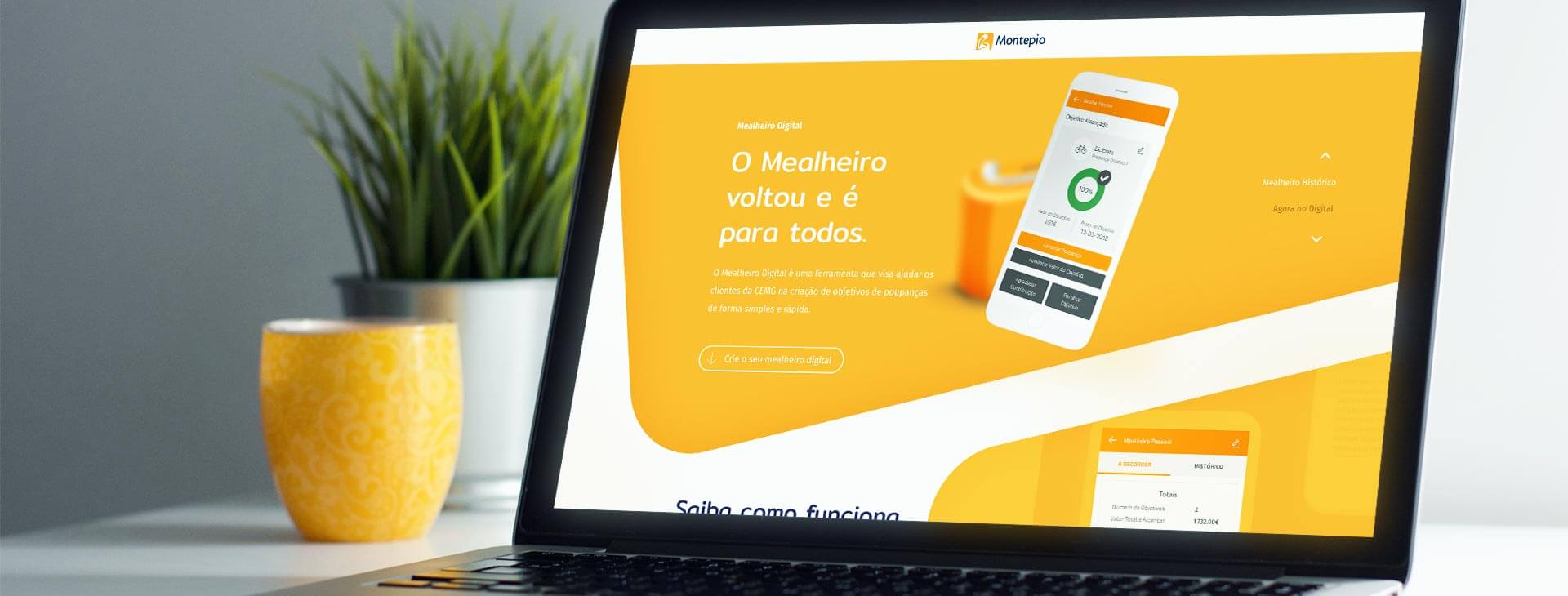 new area in the app where you could save money for your personal projects